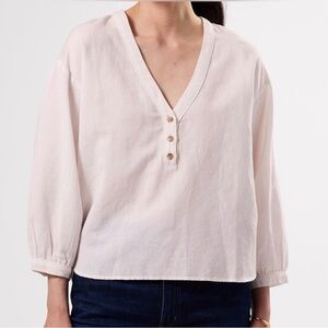 Amour Vert Esme Linen Blouse Top